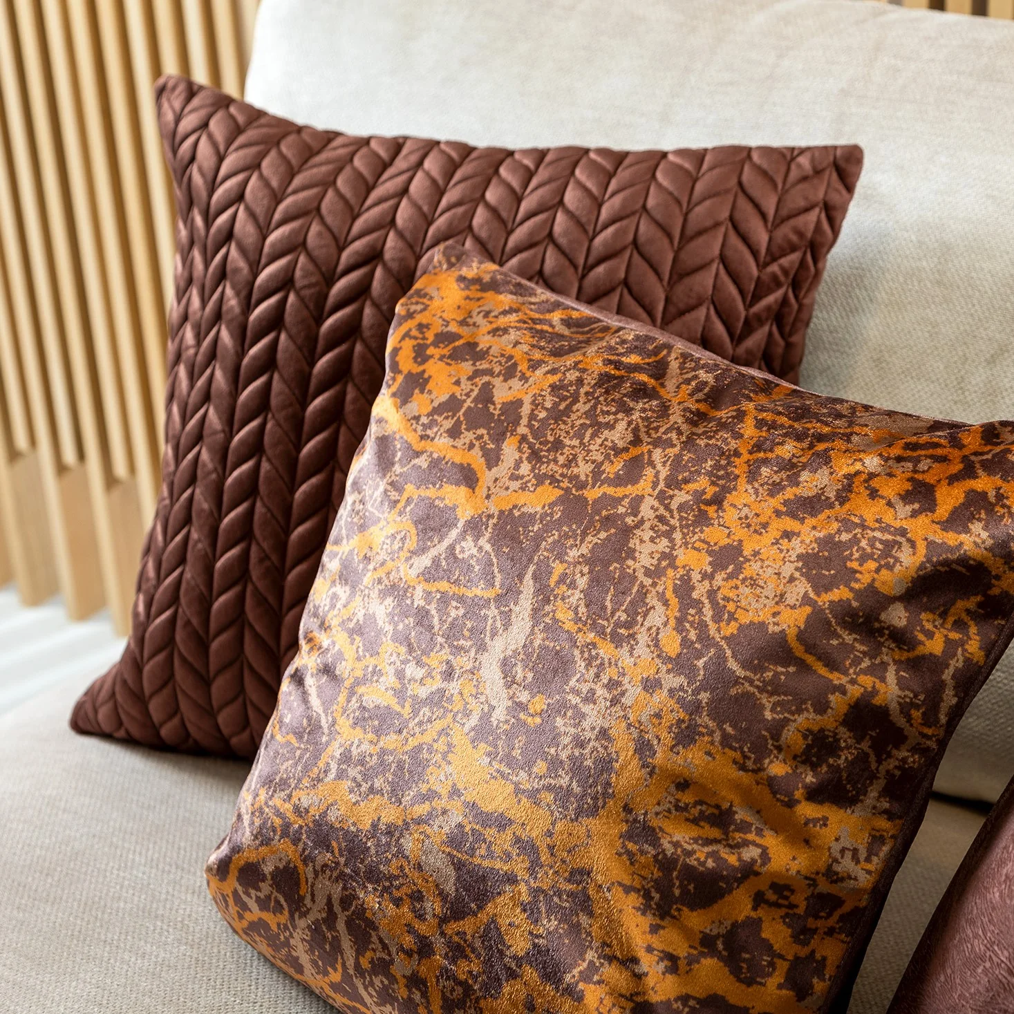 Kussen Marin cappuccino 45x45cm - Image 5