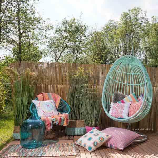 Kussen Pascal aqua 45x45cm - Image 4